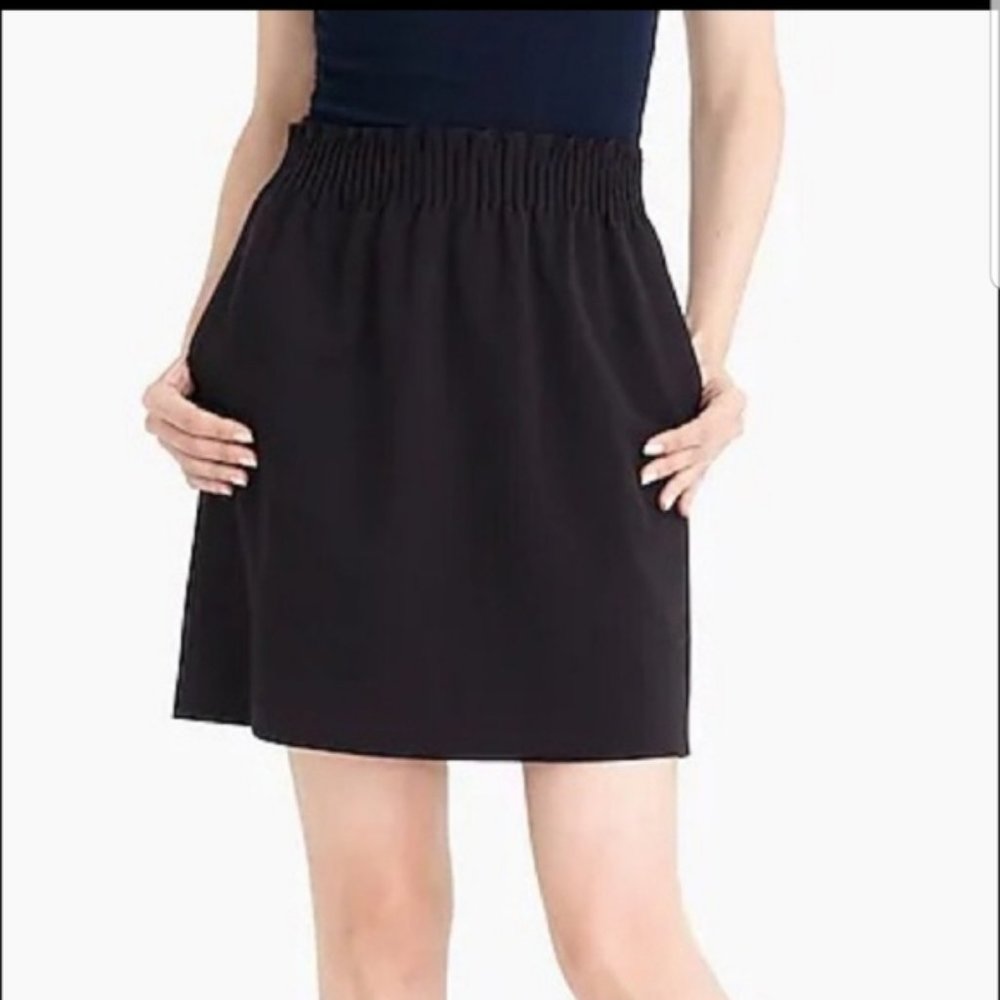 Black J Crew Wool Paperbag Sidewalk Skirt - Size 6